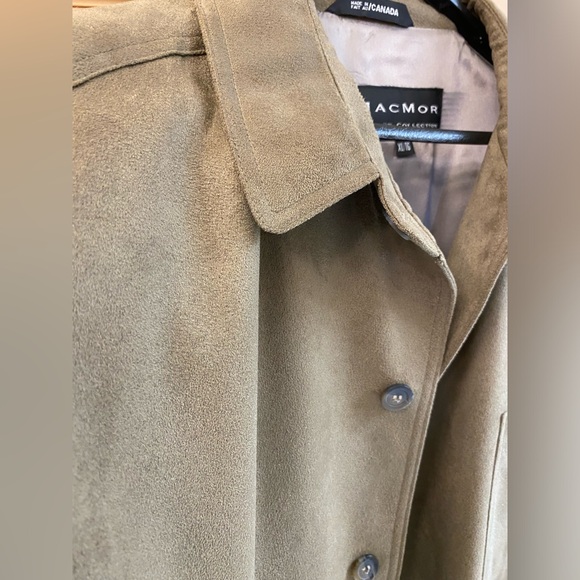 Vintage 90s MacMor Chore Coat Jacket Mens XL Made in Canada Olive - Picture 8 of 10